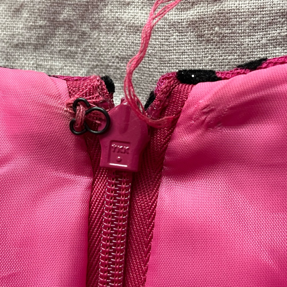 Jessica McClintock Gunne Sax Size 3 Strapless Dress Pink Black Barbie Homecoming - Picture 11 of 11